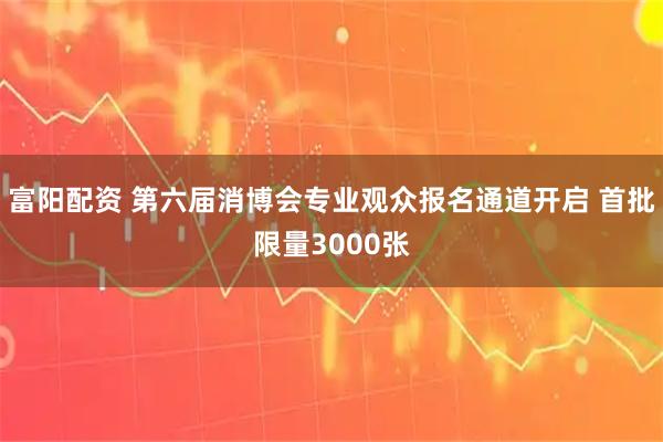 富阳配资 第六届消博会专业观众报名通道开启 首批限量3000张